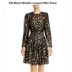Rebecca Taylor leopard mini dress